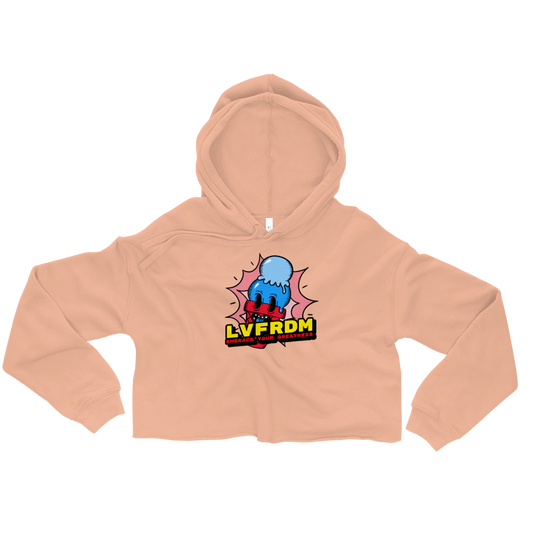 Live Freedom Brand "Ice Cream" Crop top hoodie - Live Freedom Brand