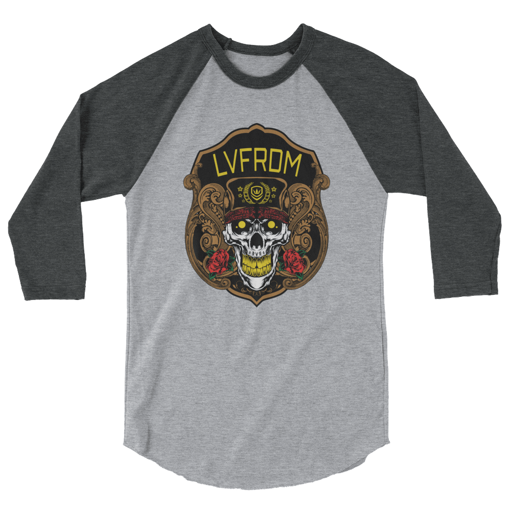 Live Freedom Brand 3/4 Ragland  Baseball Tee - Live Freedom Brand