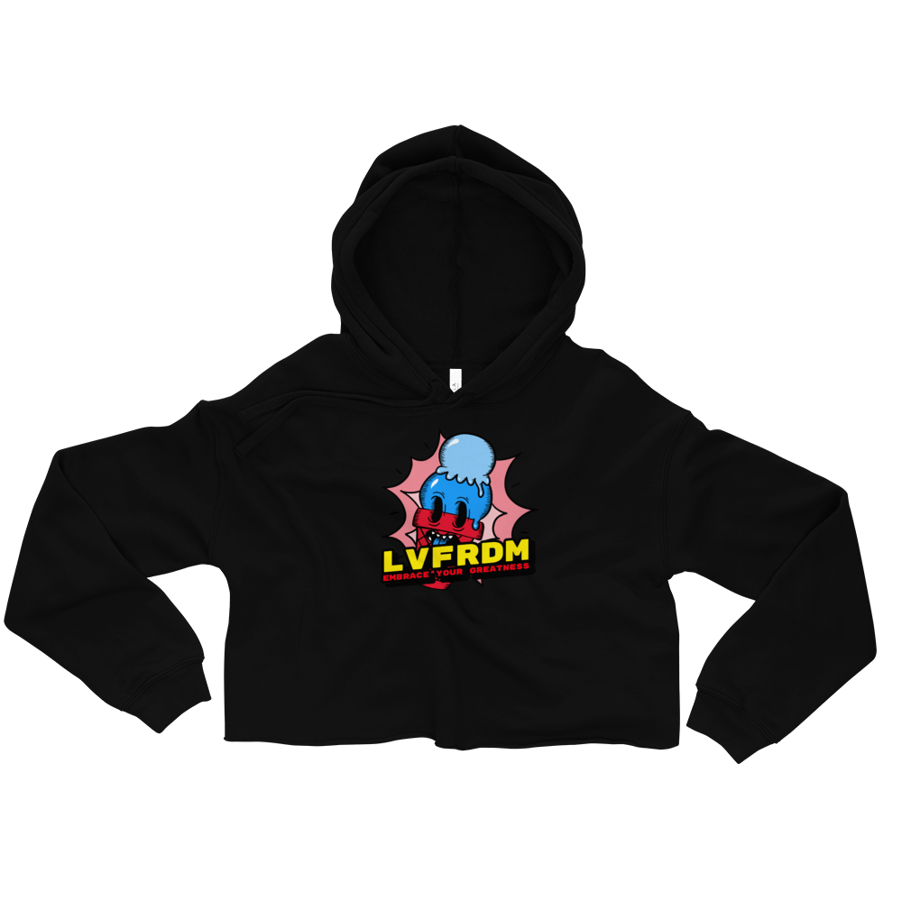 Live Freedom Brand "Ice Cream" Crop top hoodie - Live Freedom Brand